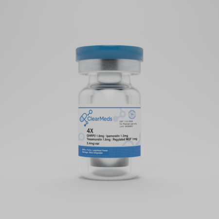 4X Blend GHRP-2 (5mg) / Tesamorelin (5mg) / MGF (500mcg) / Ipamorelin (2.5mg)
